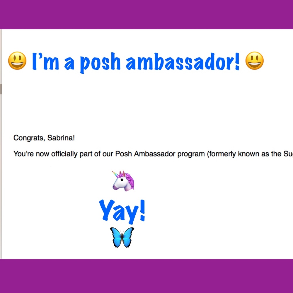 I'm a Posh Ambassador!