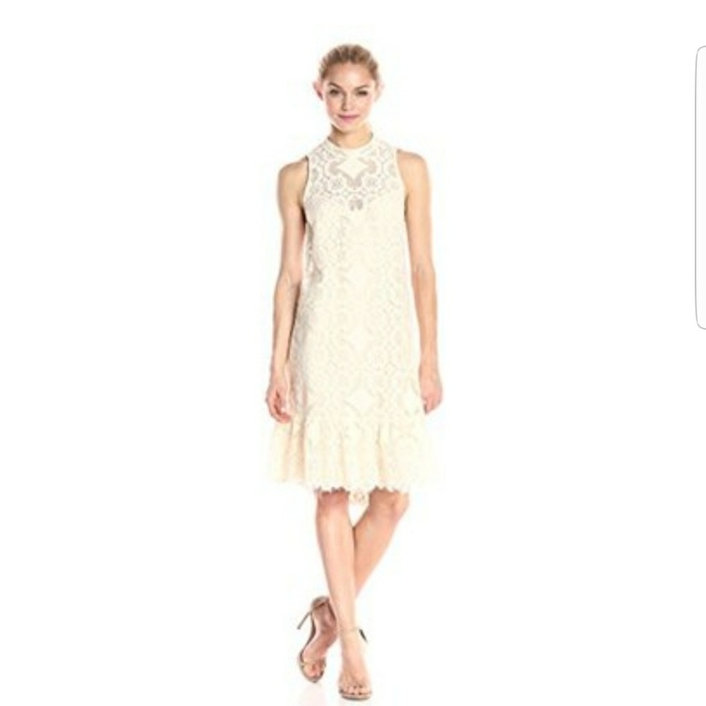 Cream lace dress