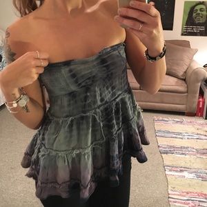 Tie dye tube top