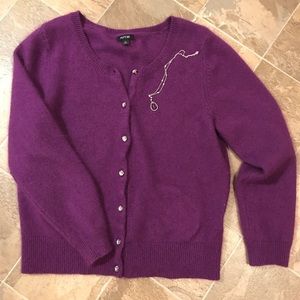 Apt 9, Size Extra Large Purple Cardigan