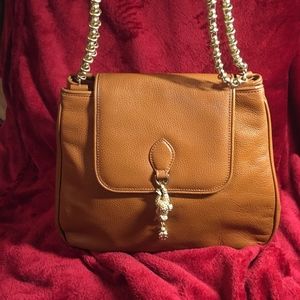 Authentic Barry Kieselstein Cord Cognac Bag