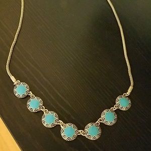 💛NWOT!Turquoise/Gold necklace w matching studs💛