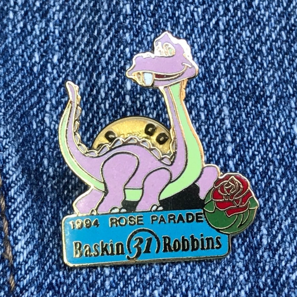 Vintage 1994 Rose Parade Baskin Robbins Enamel Pin