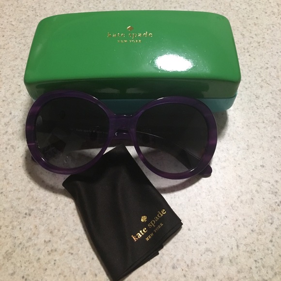 kate spade Accessories - Kate Spade purple round sunglasses 🕶