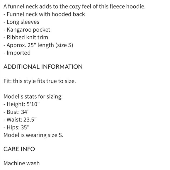 ๐พHP NWT Nike coral funnel neck fleece hoodie - Picture 2 of 4