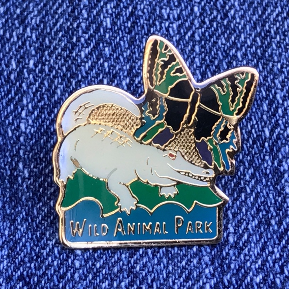 Vintage Wild Animal Park Enamel Pin