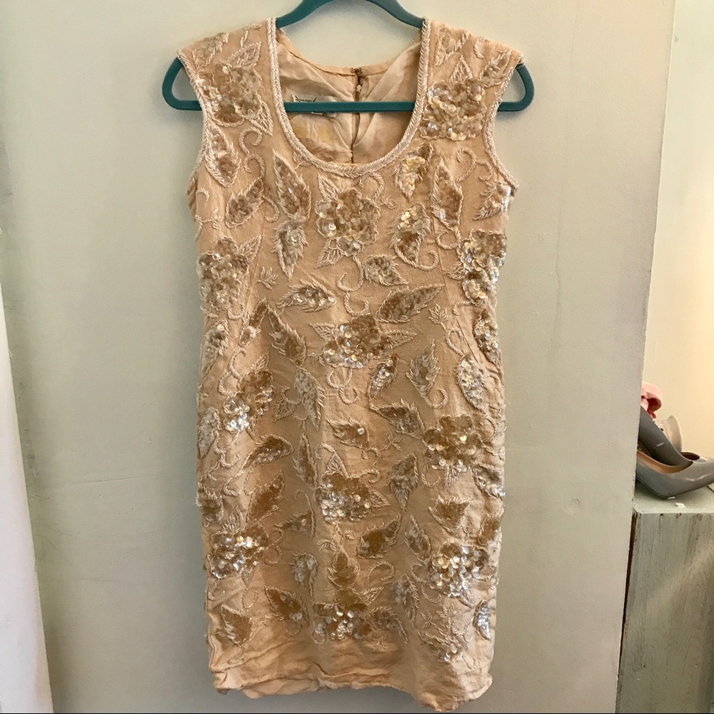 Vintage Beaded Sequined Dress