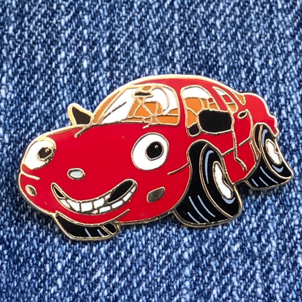 Vintage Chevron Techron Enamel Pin