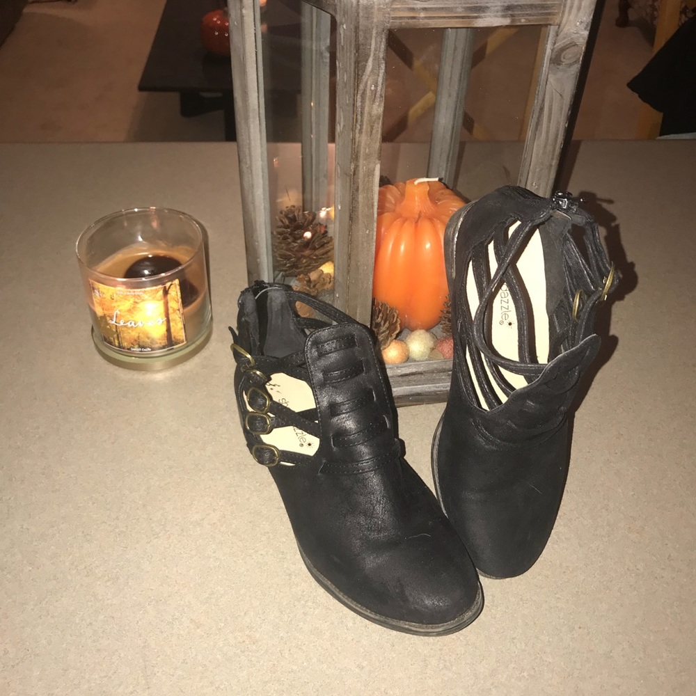 SHOEDAZZLE CUT OUT BOOTIES BRAND NEW!!!