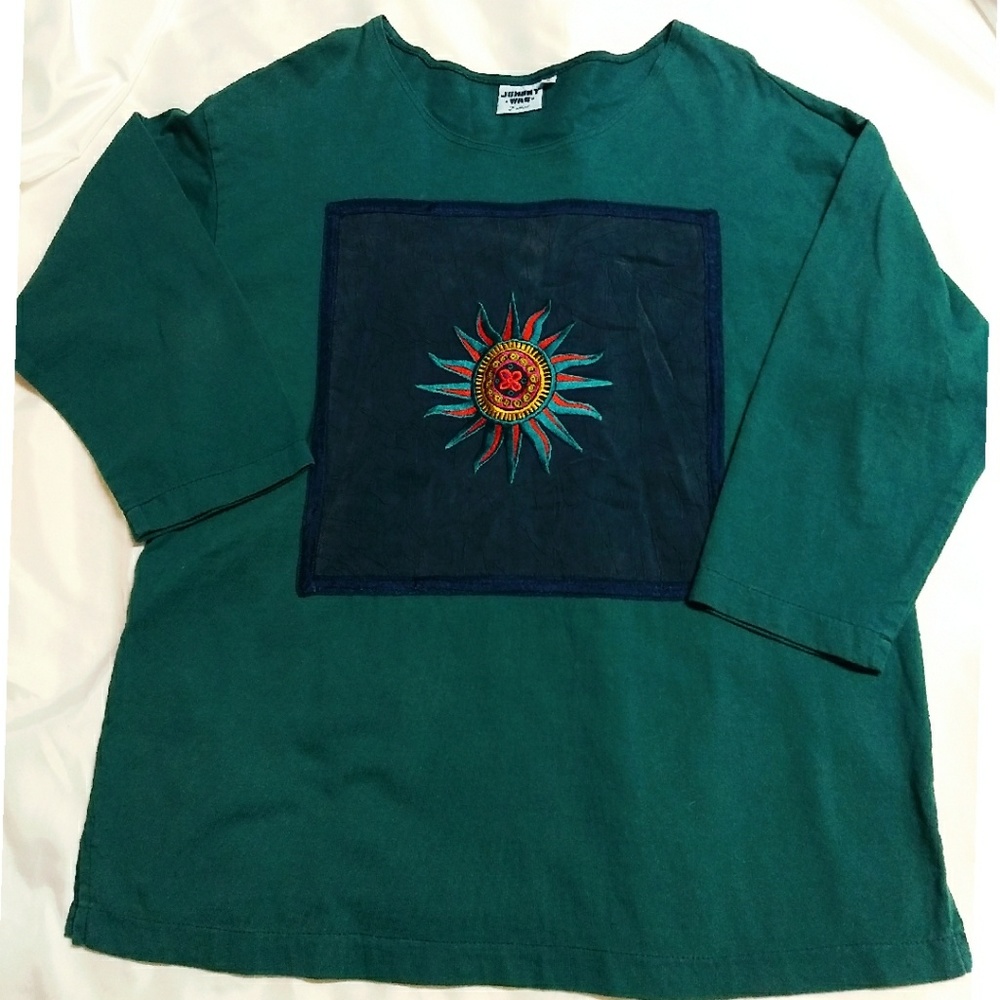 Vintage Johnny Was oversized tee shirt