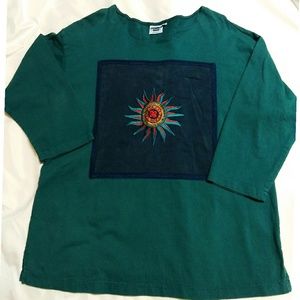 Vintage Johnny Was oversized tee shirt