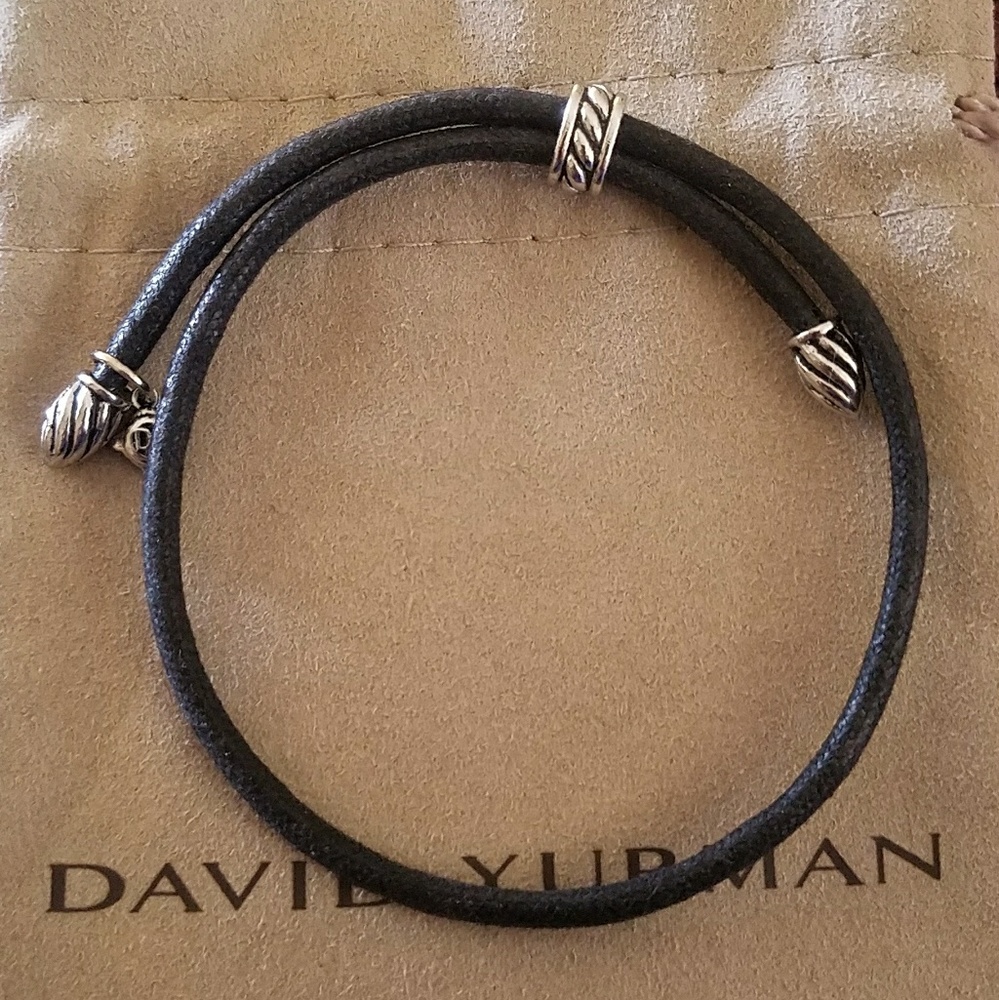 David Yurman Unisex Leather Bracelet