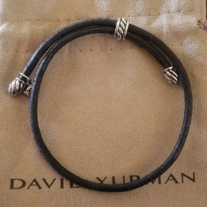 David Yurman Unisex Leather Bracelet