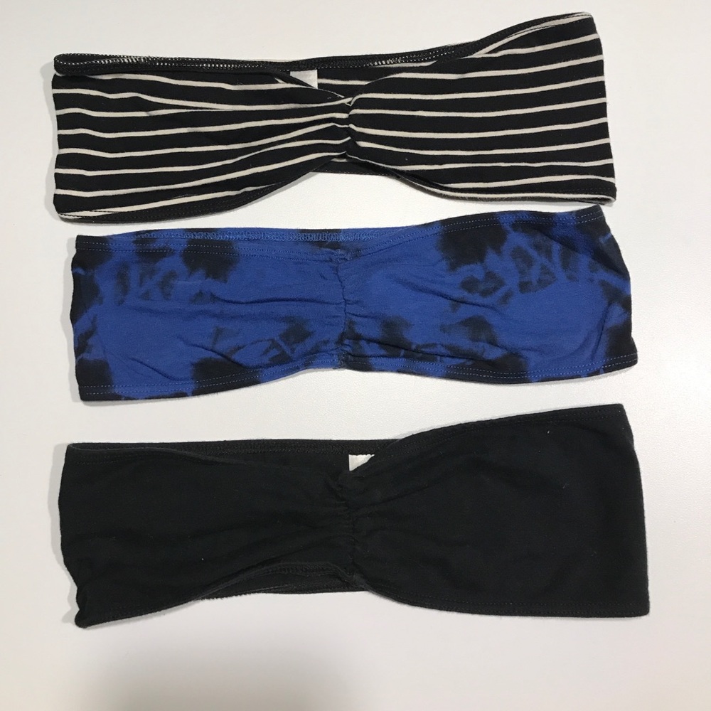 Set of 3 American Apparel bandeau bras
