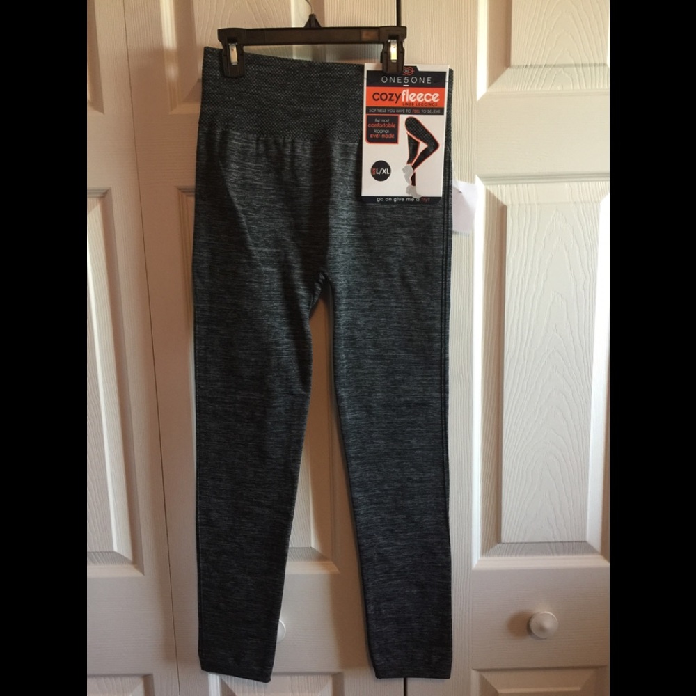 New cozy fleece lined leggings size L/XL