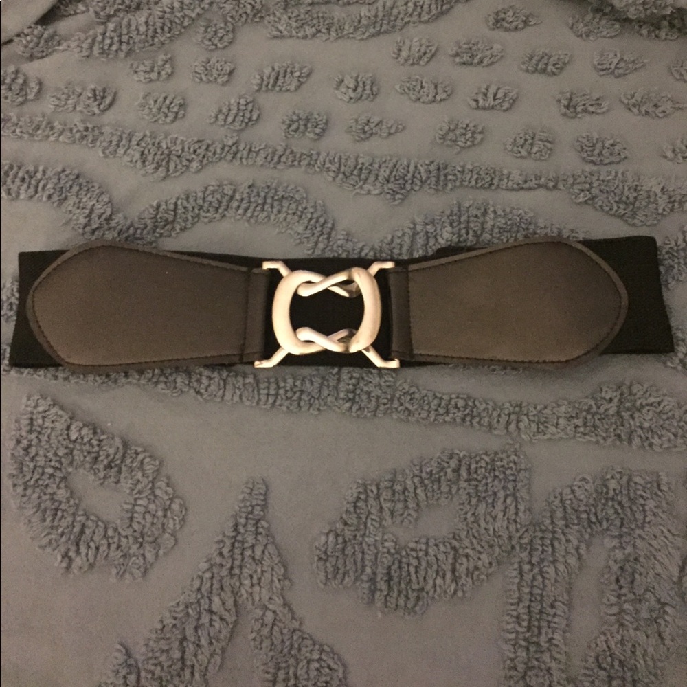 Black Elastic & Patent Interlock Belt