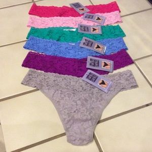 (6) NWT Hanky Panky Original Rise Thongs.