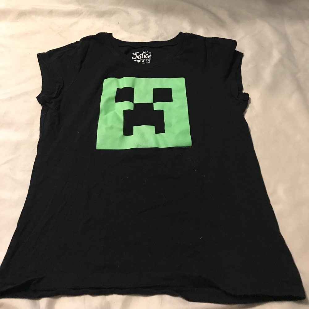 Justice for Girls Minecraft shirt size 12