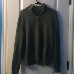 Ralph Lauren Polo Quarter Zip Knit Sweater