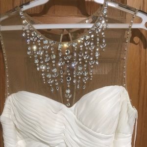 Beaded white gown