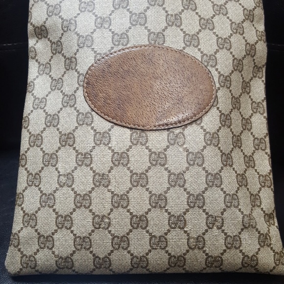 Gucci Italy Leather-Trim Tote - Picture 5 of 9
