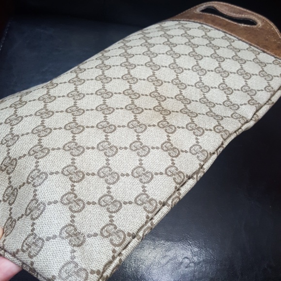 Gucci Italy Leather-Trim Tote - Picture 6 of 9