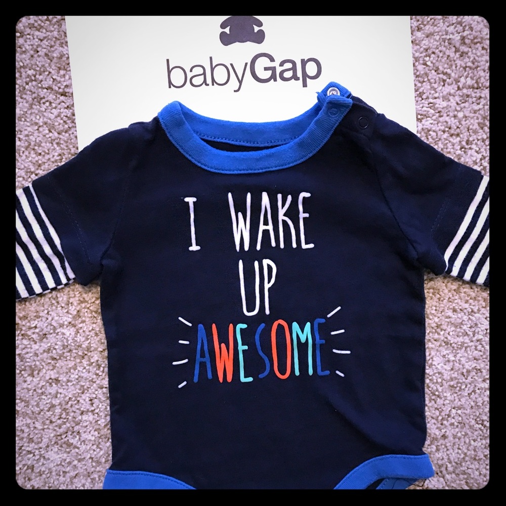 baby GAP 3M long sleeve onesie