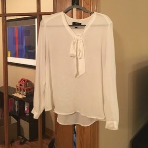 Mossimo white tie blouse! XXL