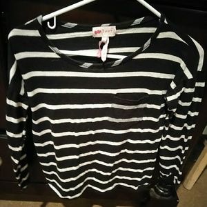 Black and white striped shirt