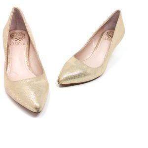 Vince Camuto “Goldie” Kitten Pump