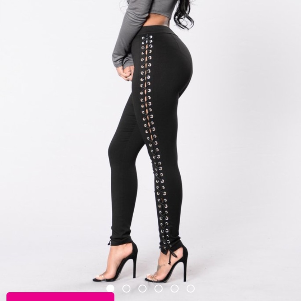 Push and Shove Lace Up Pants