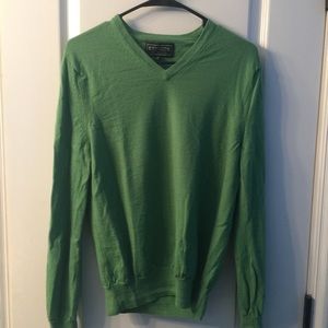 Express Italian Wool V Neck Sweater