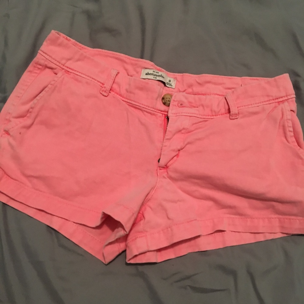 pink abercrombie shorts