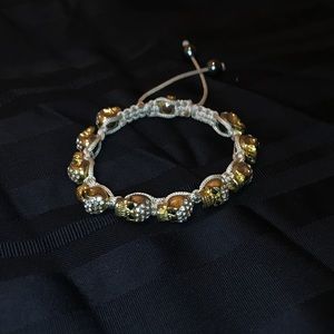 Gold skull bracelet