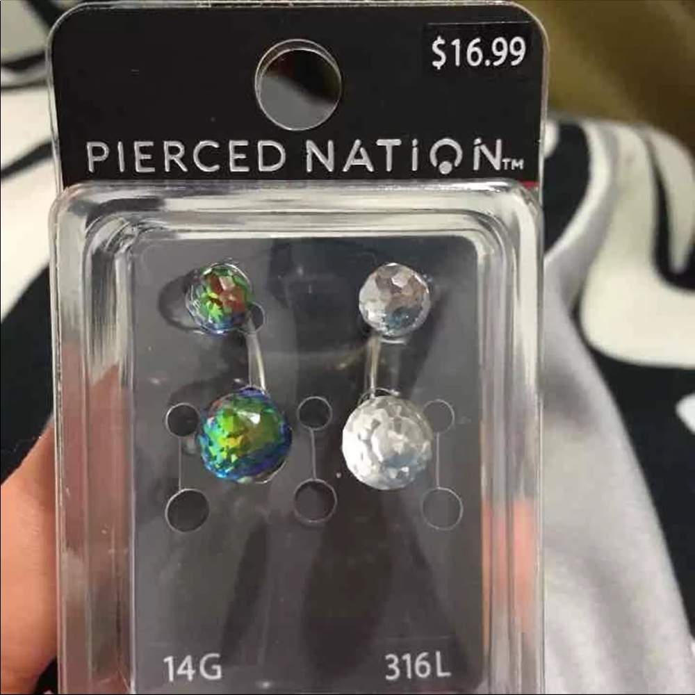 Belly button piercings