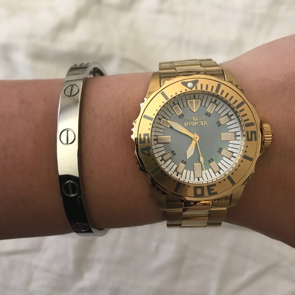 Invicta Watch with Pearl Face