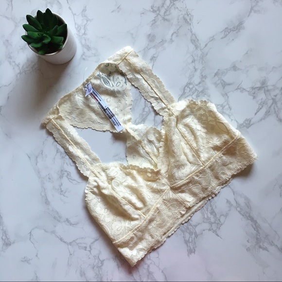 • Free People • Ivory Lace Bralette - Picture 2 of 6