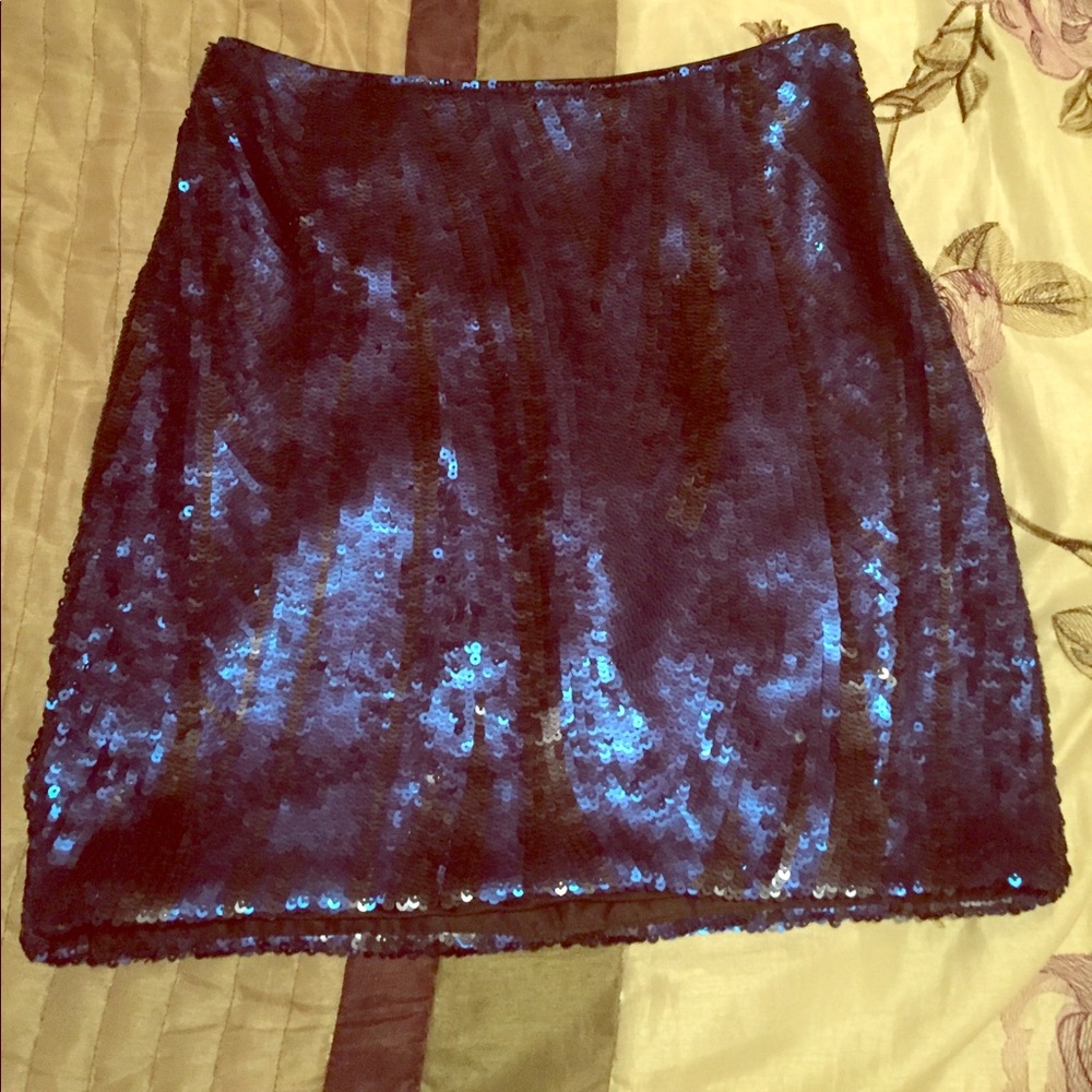 Bebe high rise sequined mini skirt