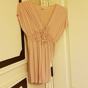 Pink flower blouse