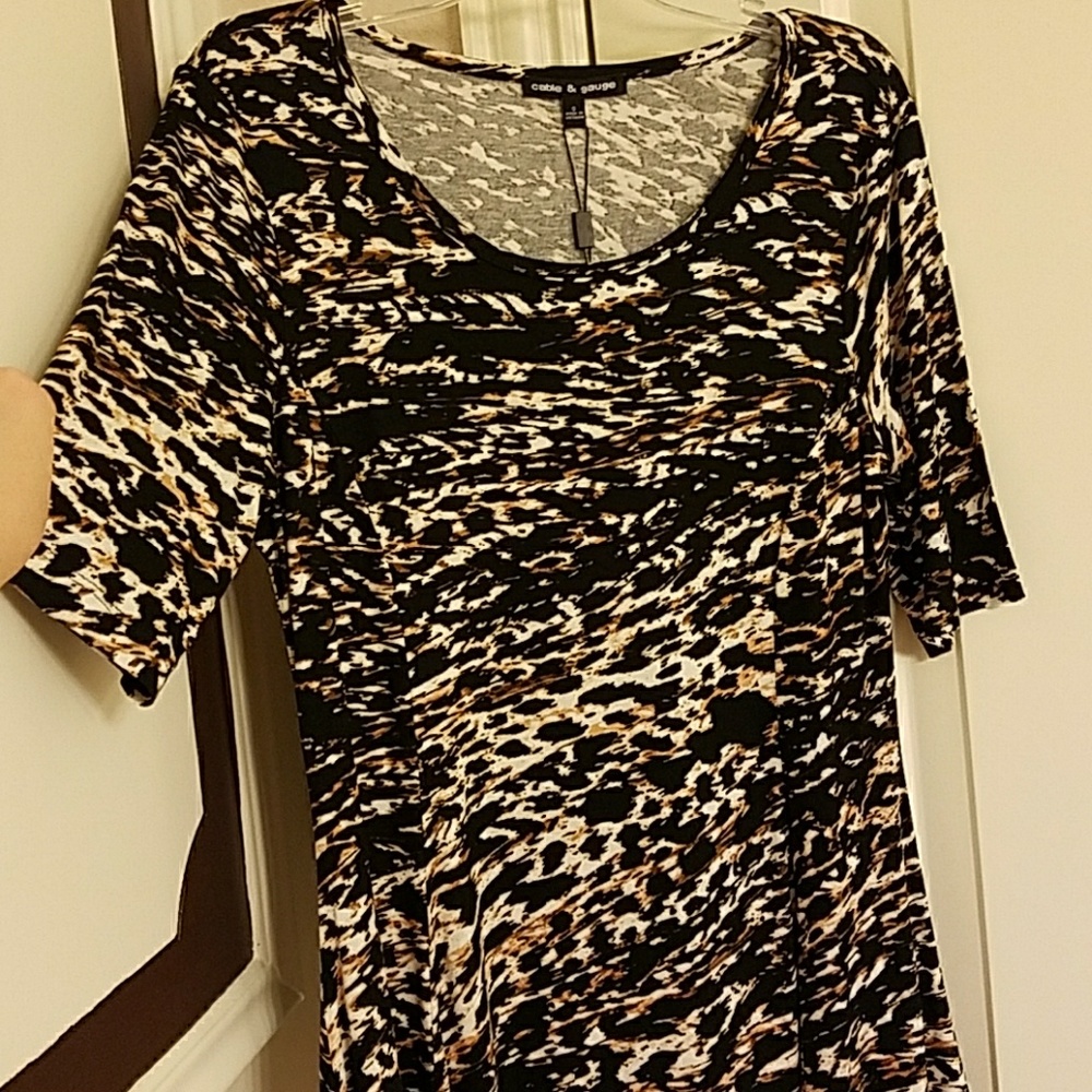 Animal print blouse