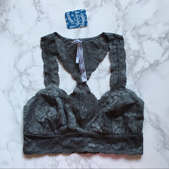 • Free People • Graphite Lace Bralette - Picture 3 of 6