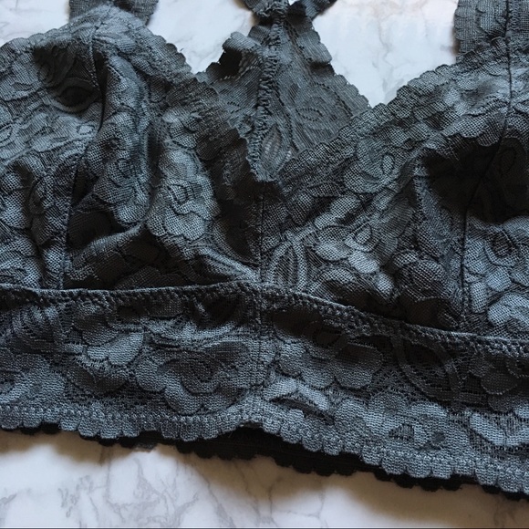 • Free People • Graphite Lace Bralette - Picture 4 of 6