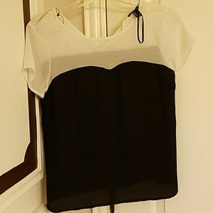 Black white top