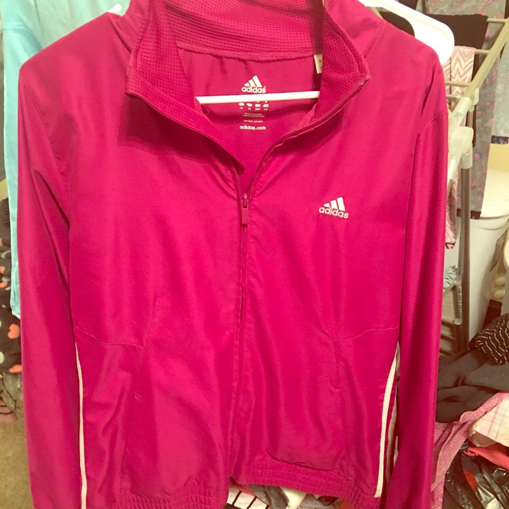 Adidas women's running jacket. Size large