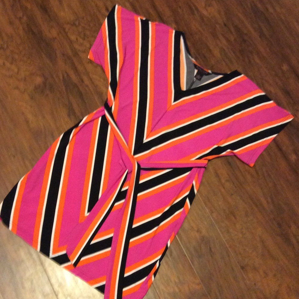 Print Dress with Sash