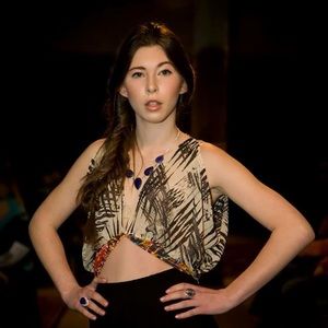 Cloudy Sapphire Necklace 💎 Used in fashion show!