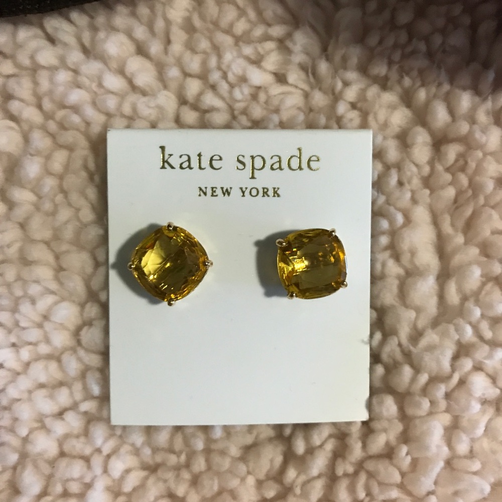 Kate Spade Yellow Stud Earrings