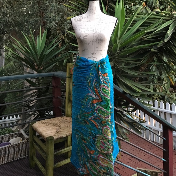 New! Bohemian Blue Wrap - Picture 6 of 6