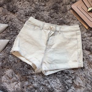 PULL&BEAR High Waisted Jean Shorts