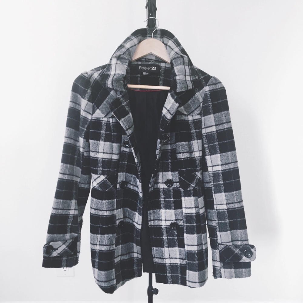 F21 Fitted Lady Peacoat